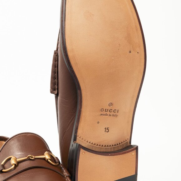 Gucci Wislet Brown Sugar Mandala Goat Horsebit Loafers - Picture 5 of 11